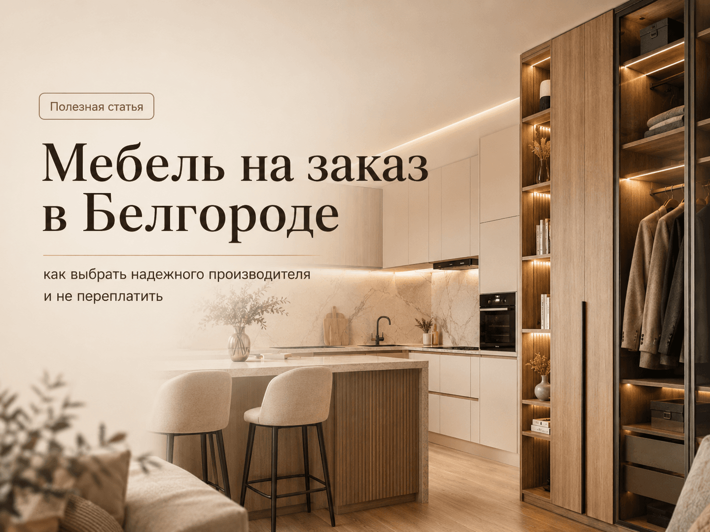 Мебель на заказ в Белгороде: как выбрать надежного производителя и не переплатить